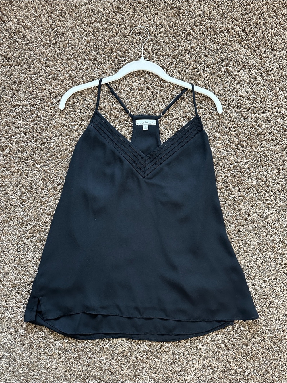 Nine Britton Black Spaghetti Strap V-Neck Cami